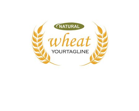 Agriculture wheat Logo Template vector icon designのイラスト素材