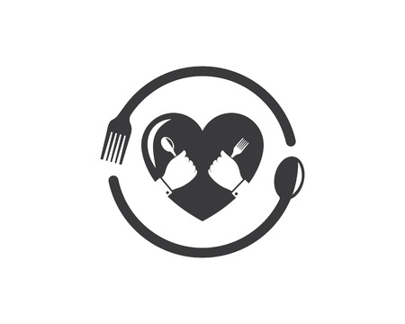 fork,spoon logo vector illustration templateのイラスト素材