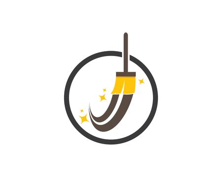 House cleaner logo vector templateのイラスト素材