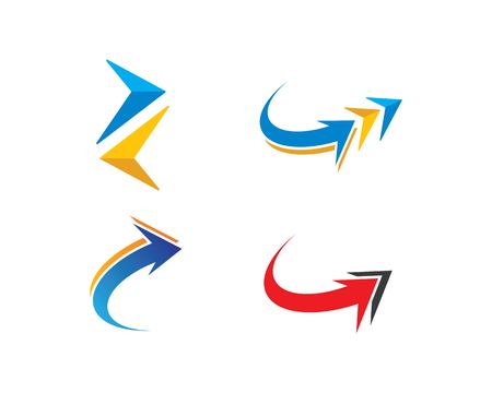 Arrow icon set vector illustration Logo Template designのイラスト素材