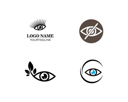 Eye icon Logo vector Template illustrationのイラスト素材