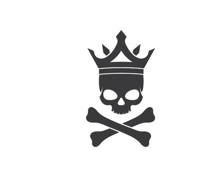 Skull devil vector illustration design templateのイラスト素材