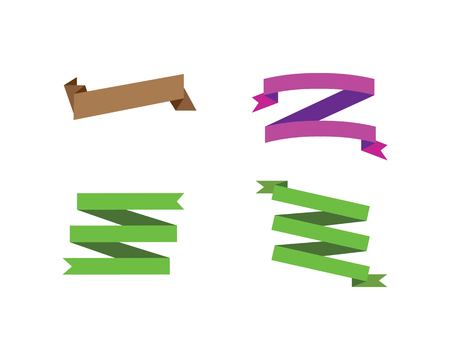 banner,ribbon for representing label tags vector design templateのイラスト素材