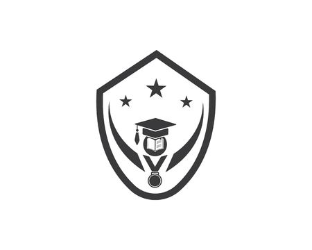 book,paper,document logo,icon of education Template vector illustration designのイラスト素材