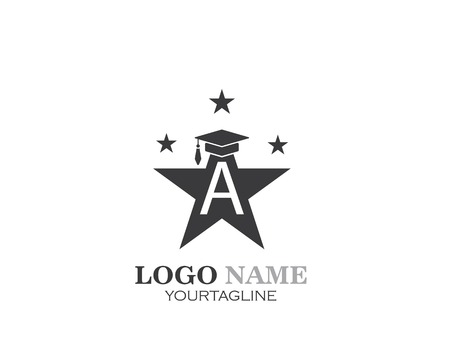 book,paper,document logo,icon of education Template vector illustration designのイラスト素材