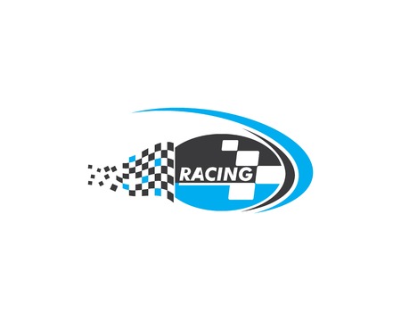 faster logo icon of automotive racing concept designのイラスト素材