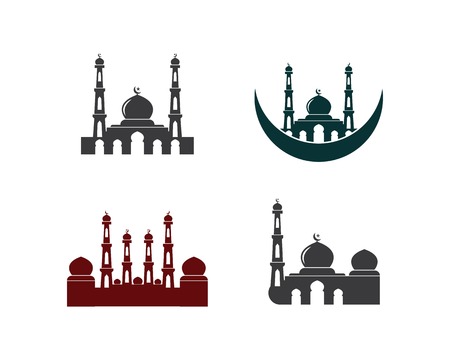 Mosque icon vector templateのイラスト素材