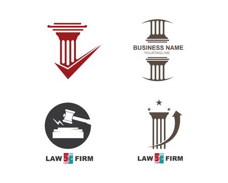 law logo vector template designのイラスト素材