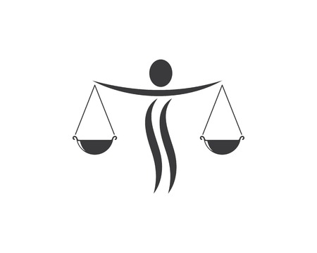lawyer logo vector template design illustrationのイラスト素材