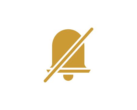 bell notification icon vector templateのイラスト素材