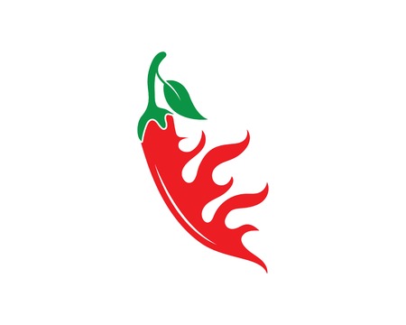 Chili logo vector template design illustrationのイラスト素材