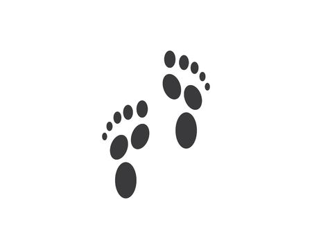 foot ilustration Logo vector for business massage,therapist design Templateのイラスト素材