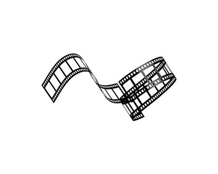 filmstrip Logo Template vector illustration designのイラスト素材