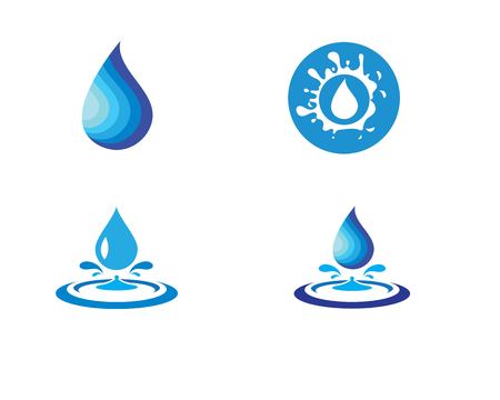 water drop Logo Template vector illustration designのイラスト素材