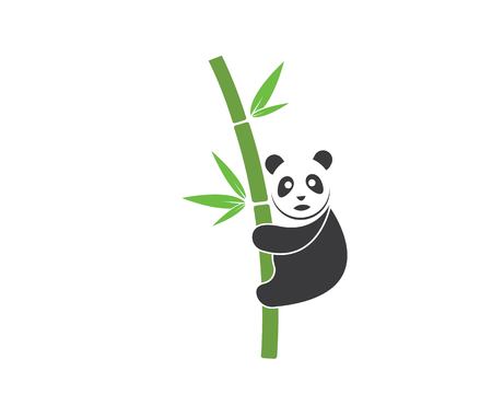 panda ilustration logo vector icon templateのイラスト素材