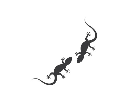 Lizard vector illustration logo templateのイラスト素材