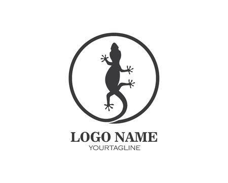 Lizard vector illustration logo templateのイラスト素材