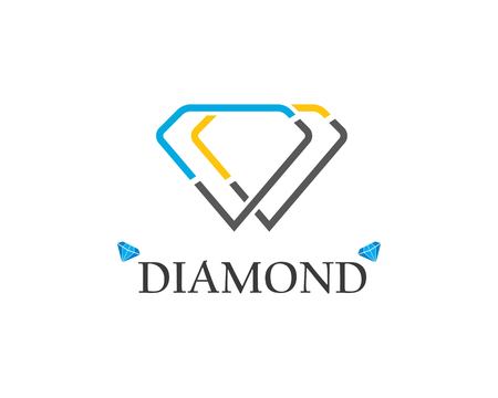 Diamond logo vector icon templateのイラスト素材