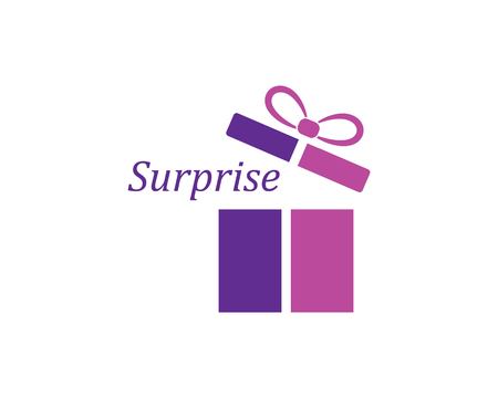 gift box logo vector templateのイラスト素材