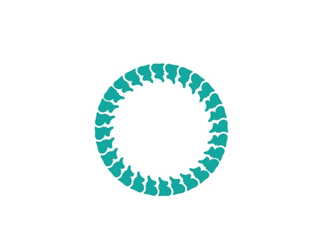 Spine diagnostics symbol logo template vector illustration designのイラスト素材