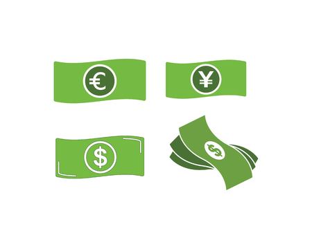 Business acounting money logo vector templateのイラスト素材
