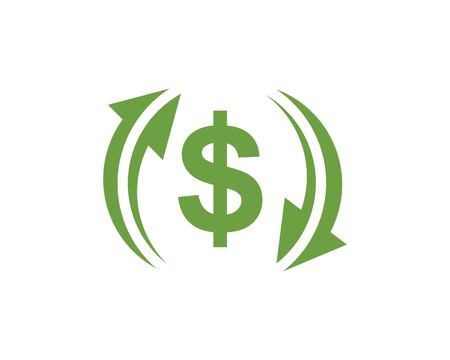 money changer logo icon  vector designのイラスト素材