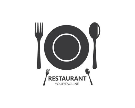 fork,spoon logo vector illustration templateのイラスト素材