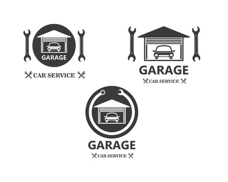 car service logo icon vector template illustration designのイラスト素材