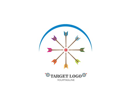 target vector,icon logo illustration templateのイラスト素材