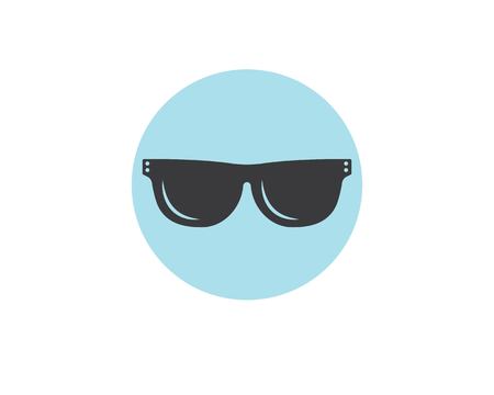 sunglasses logo icon vector illustration design templateのイラスト素材