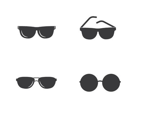 sunglasses logo icon vector illustration design templateのイラスト素材