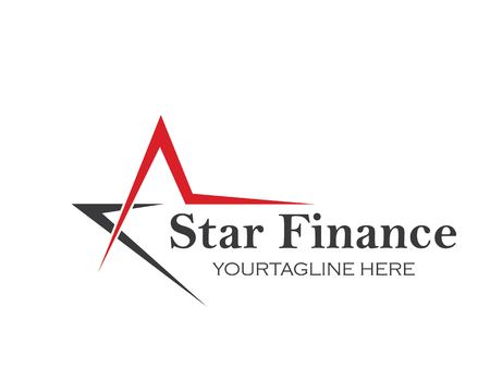 Star,A letter  Logo Template vector icon illustration designのイラスト素材