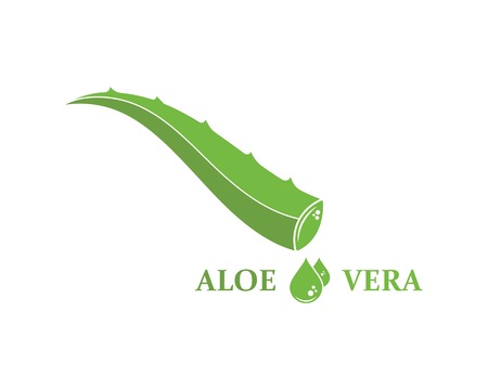 aloevera logo icon vector illustration design templateのイラスト素材