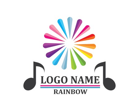 music record studio logo icon illustration designのイラスト素材