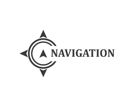 compass logo vector tempate ilustration design のイラスト素材