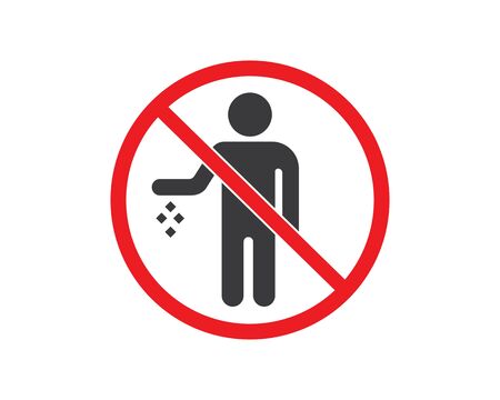trash can icon lgo vector illustration design templateのイラスト素材