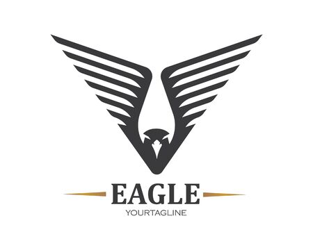 falcon,eagle logo icon vector illustration design templateのイラスト素材