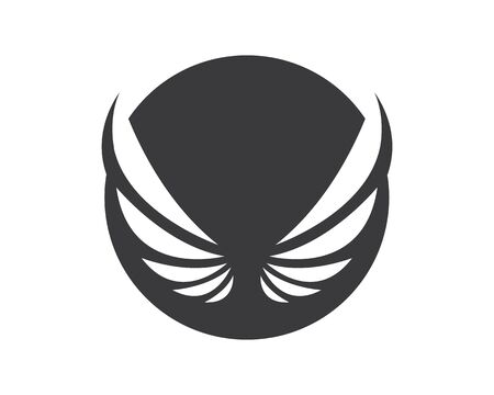 wing logo symbol icon vector illustration templateのイラスト素材