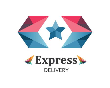 Arrow vector illustration icon Logo of delivery and logistic  business Template designのイラスト素材