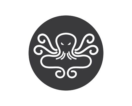 octopus icon logo vector illustration design templateのイラスト素材