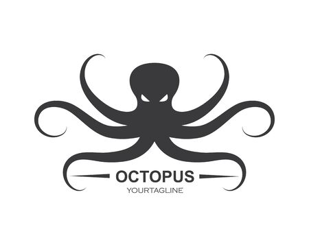 octopus icon logo vector illustration design templateのイラスト素材