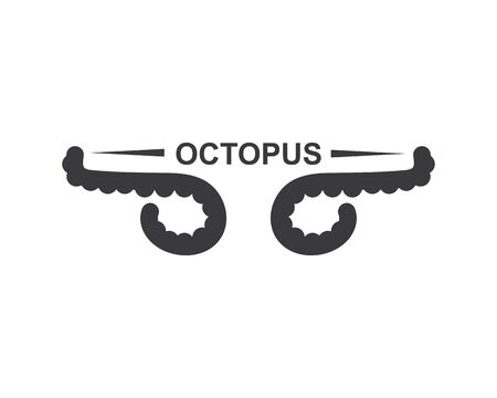 octopus icon logo vector illustration design templateのイラスト素材