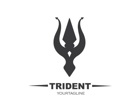 Trident Logo Template vector icon illustration design