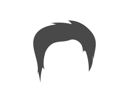 man hairstyle element icon vector illustration designのイラスト素材