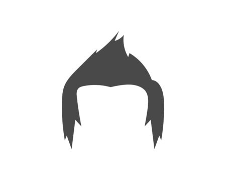 man hairstyle element icon vector illustration designのイラスト素材
