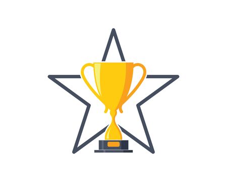 Trophy  vector icon winner illustration symbolのイラスト素材