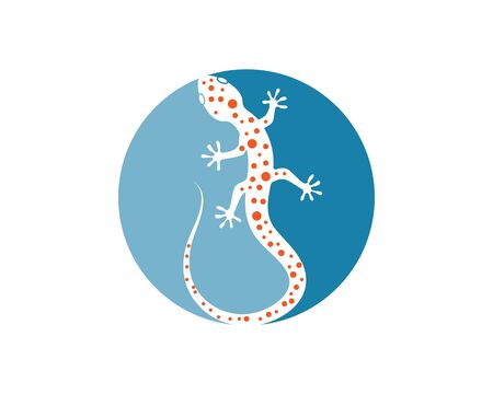 Gecko logo vector icon illustration templateのイラスト素材