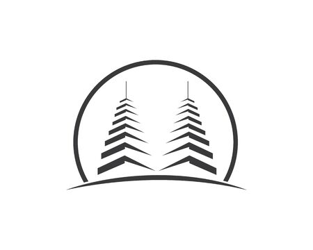 real estate modern city building vector template designのイラスト素材