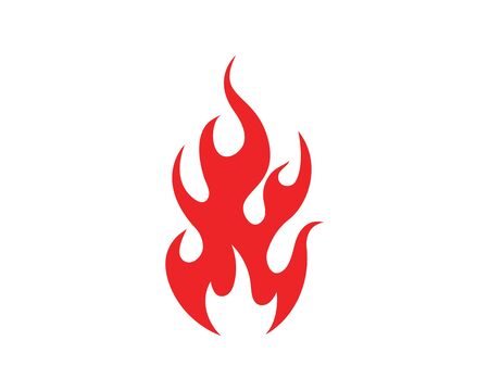 Fire flame Logo icon vector illustration design templateのイラスト素材