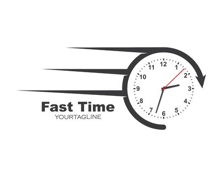 fast in time icon illustration design vector templateのイラスト素材